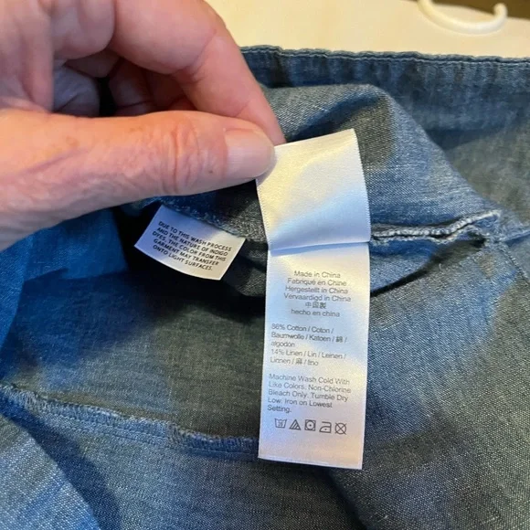 NWT J. Crew size M denim dress in chambray - Picture 11 of 11